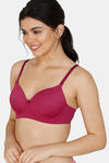 Zivame Padded Non Wired 3/4Th Coverage T-Shirt Bra - Raspberry Radiance — thumbnail 5